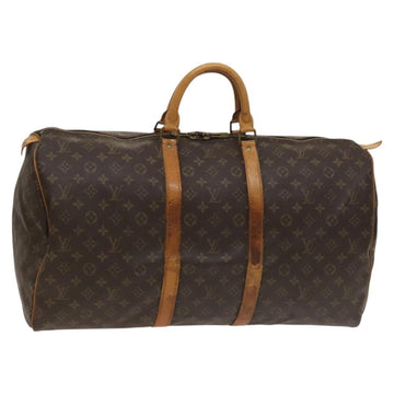 LOUIS VUITTON Monogram Keepall 55 Boston Bag M41424 LV Auth 125572