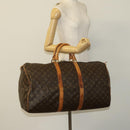 LOUIS VUITTON Monogram Keepall 55 Boston Bag M41424 LV Auth 125572-22