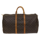 LOUIS VUITTON Monogram Keepall 55 Boston Bag M41424 LV Auth 125572-3