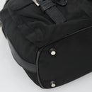 PRADA Shoulder Bag Nylon Black Silver Auth 125573-14