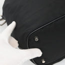PRADA Shoulder Bag Nylon Black Silver Auth 125573-16