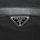 PRADA Shoulder Bag Nylon Black Silver Auth 125573-17
