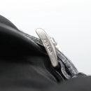 PRADA Shoulder Bag Nylon Black Silver Auth 125573-10
