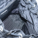 PRADA Shoulder Bag Nylon Black Silver Auth 125573-19