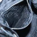 PRADA Shoulder Bag Nylon Black Silver Auth 125573-21