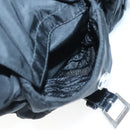 PRADA Shoulder Bag Nylon Black Silver Auth 125573-22