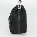 PRADA Shoulder Bag Nylon Black Silver Auth 125573-4