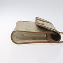 Christian Dior Honeycomb Canvas Shoulder Bag PVC Beige Gold Auth 125574-3