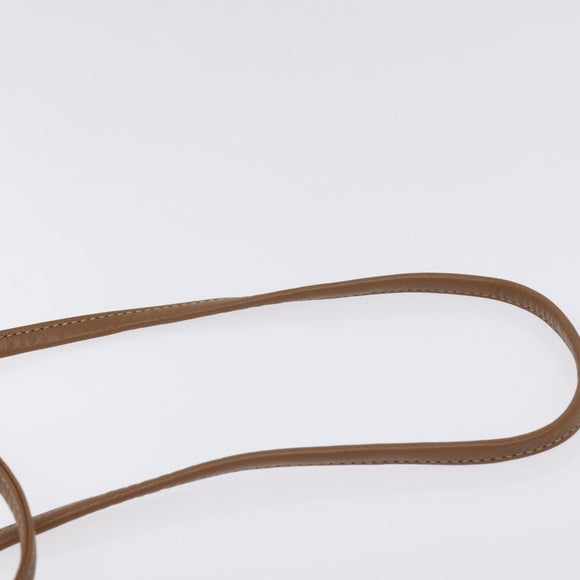 Christian Dior Honeycomb Canvas Shoulder Bag PVC Beige Gold Auth 125574