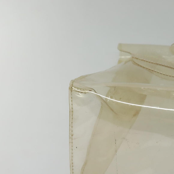 HERMES Vinyl Kelly Hand Bag Vinyl Clear Auth 125587