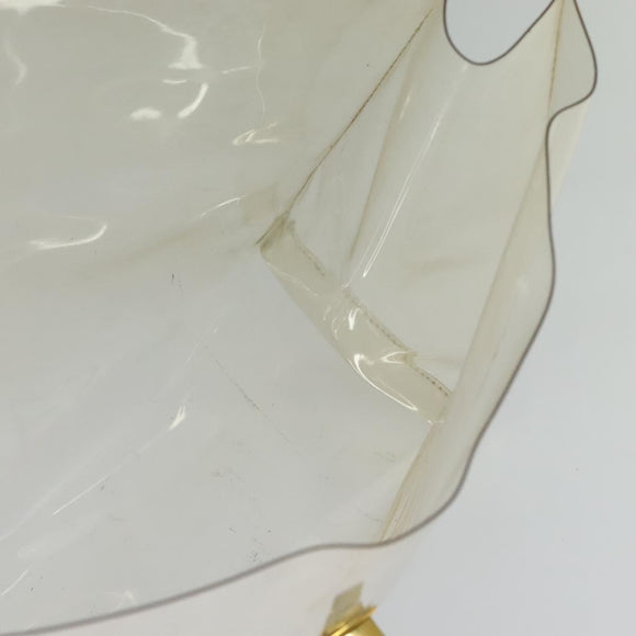 HERMES Vinyl Kelly Hand Bag Vinyl Clear Auth 125587