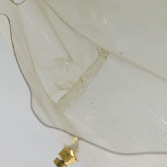 HERMES Vinyl Kelly Hand Bag Vinyl Clear Auth 125587