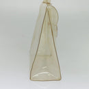 HERMES Vinyl Kelly Hand Bag Vinyl Clear Auth 125587-3