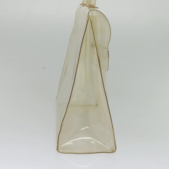 HERMES Vinyl Kelly Hand Bag Vinyl Clear Auth 125587