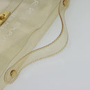 HERMES Vinyl Kelly Hand Bag Vinyl Clear Auth 125587-7