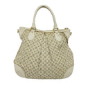 LOUIS VUITTON Monogram Mini Lin Croisette Marina PM Bag Beige M95494 Auth 125591-2
