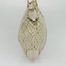 LOUIS VUITTON Monogram Mini Lin Croisette Marina PM Bag Beige M95494 Auth 125591-3