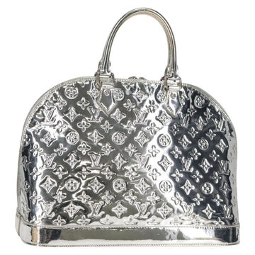 LOUIS VUITTON Monogram Miroir Alma GM Bag Silver Argent M95273 LV Auth 125593AV