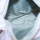 PRADA Shoulder Bag Nylon Pink Silver Auth 125599-11