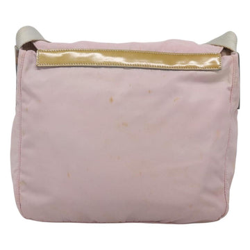 PRADA Shoulder Bag Nylon Pink Silver Auth 125599 - 0