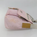 PRADA Shoulder Bag Nylon Pink Silver Auth 125599-3