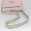PRADA Shoulder Bag Nylon Pink Silver Auth 125599-7