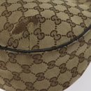 GUCCI GG Canvas Web Sherry Line Shoulder Bag Beige Gold 233608 Auth 125609-12
