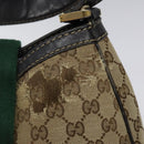 GUCCI GG Canvas Web Sherry Line Shoulder Bag Beige Gold 233608 Auth 125609-14