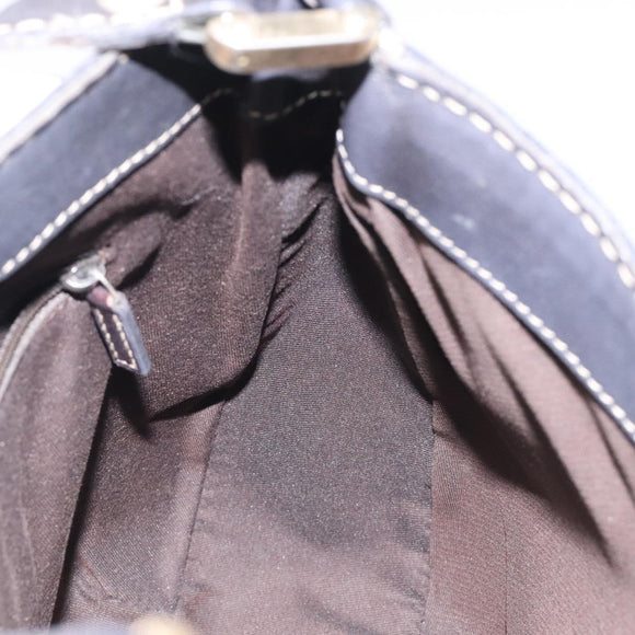 GUCCI GG Canvas Web Sherry Line Shoulder Bag Beige Gold 233608 Auth 125609