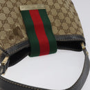 GUCCI GG Canvas Web Sherry Line Shoulder Bag Beige Gold 233608 Auth 125609-6