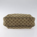 GUCCI GG Canvas Web Sherry Line Shoulder Bag Beige Gold 233608 Auth 125609-9