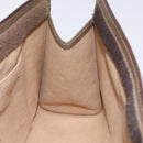 GUCCI GG Supreme Web Sherry Line Clutch Bag PVC Beige Gold 89 01 033 Auth 125610-17