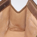 GUCCI GG Supreme Web Sherry Line Clutch Bag PVC Beige Gold 89 01 033 Auth 125610-18