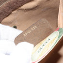 GUCCI GG Supreme Web Sherry Line Clutch Bag PVC Beige Gold 89 01 033 Auth 125610-12