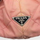 PRADA Chain Shoulder Bag Nylon Pink Silver Auth 125615-18