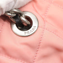 PRADA Chain Shoulder Bag Nylon Pink Silver Auth 125615-15