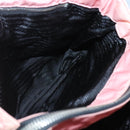 PRADA Chain Shoulder Bag Nylon Pink Silver Auth 125615-19