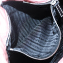 PRADA Chain Shoulder Bag Nylon Pink Silver Auth 125615-21