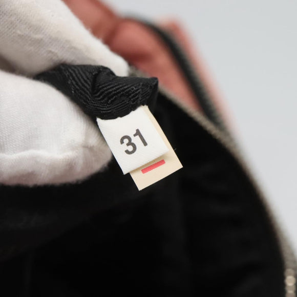 PRADA Chain Shoulder Bag Nylon Pink Silver Auth 125615