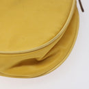 PRADA Chain Shoulder Bag Nylon Yellow Gold Auth 125617-12