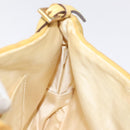 PRADA Chain Shoulder Bag Nylon Yellow Gold Auth 125617-17