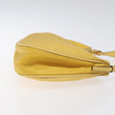 PRADA Chain Shoulder Bag Nylon Yellow Gold Auth 125617-4