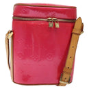 LOUIS VUITTON Monogram Vernis Sullivan Vertical Bag Pink M91259 LV Auth 125628-1