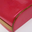 LOUIS VUITTON Monogram Vernis Sullivan Vertical Bag Pink M91259 LV Auth 125628-14