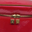 LOUIS VUITTON Monogram Vernis Sullivan Vertical Bag Pink M91259 LV Auth 125628-17