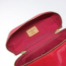 LOUIS VUITTON Monogram Vernis Sullivan Vertical Bag Pink M91259 LV Auth 125628-10