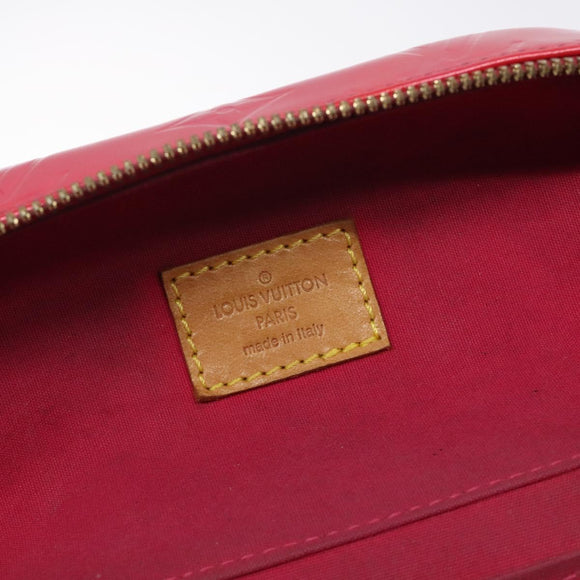 LOUIS VUITTON Monogram Vernis Sullivan Vertical Bag Pink M91259 LV Auth 125628