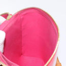 LOUIS VUITTON Monogram Vernis Sullivan Vertical Bag Pink M91259 LV Auth 125628-19