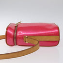 LOUIS VUITTON Monogram Vernis Sullivan Vertical Bag Pink M91259 LV Auth 125628-4
