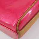 LOUIS VUITTON Monogram Vernis Sullivan Vertical Bag Pink M91259 LV Auth 125628A-12